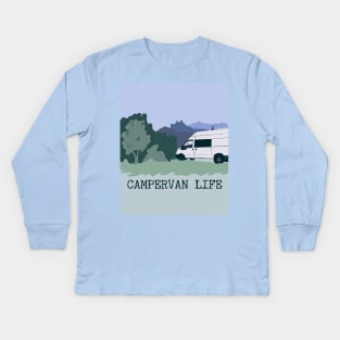 Campervan life Kids Long Sleeve T-Shirt